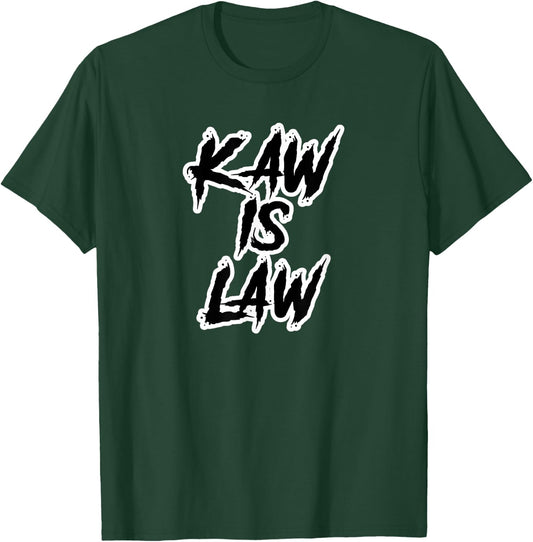 Kaw is Law Battlehawks St. Louis Football Tailgate T-Shirt - T-Shirt | Forest