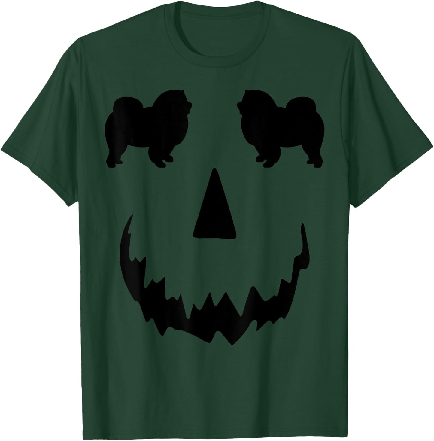 pumpkin Chow Chow dog halloween Men Women Kids T-Shirt - T-Shirt | Forest