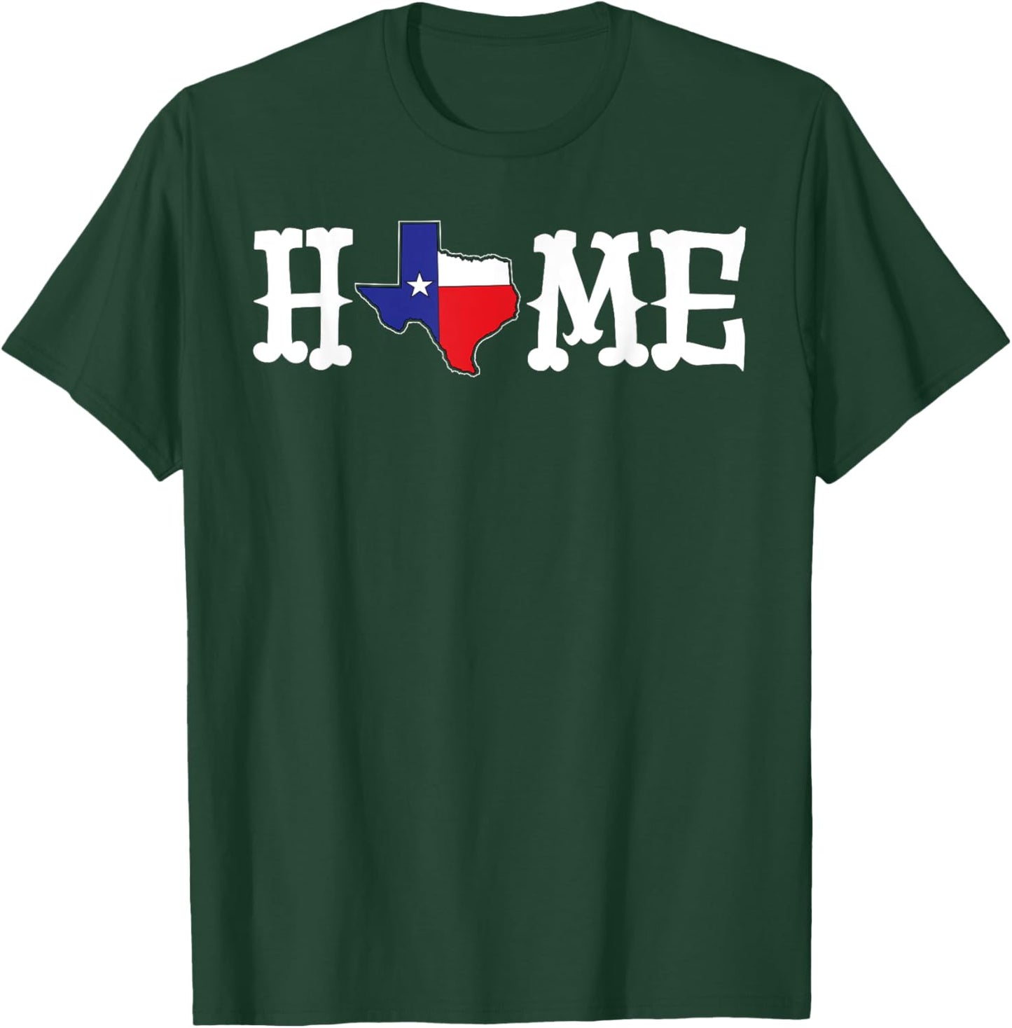 Texas Is Home State Flag Design - I Stand With Texas T-Shirt - T-Shirt | Forest