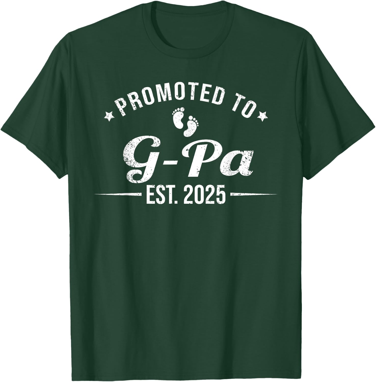 Promoted To G-Pa EST. 2025 Funny Soon To Be G-Pa T-Shirt - T-Shirt | Forest