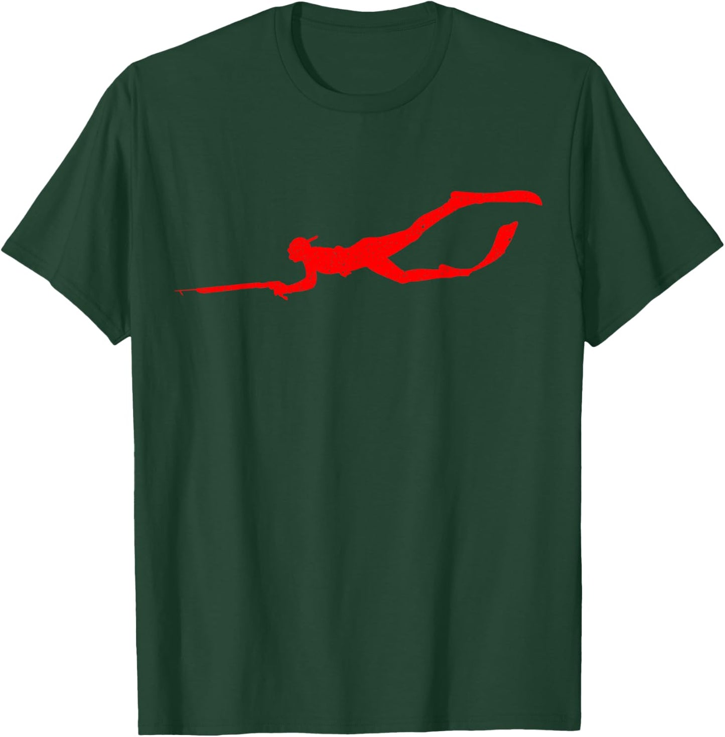 Spearfishing Spear Diving Spearfisherman Hunting Water Sport T-Shirt - T-Shirt | Forest