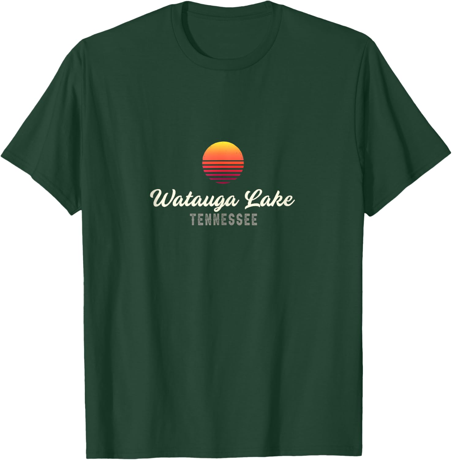 Watauga Lake TENNESSEE Bass Fishing T-Shirt - T-Shirt | Forest