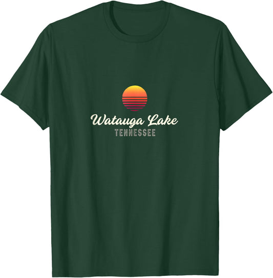 Watauga Lake TENNESSEE Bass Fishing T-Shirt - T-Shirt | Forest
