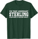 Sterling Personal Name Funny Sterling T-Shirt - T-Shirt | Forest