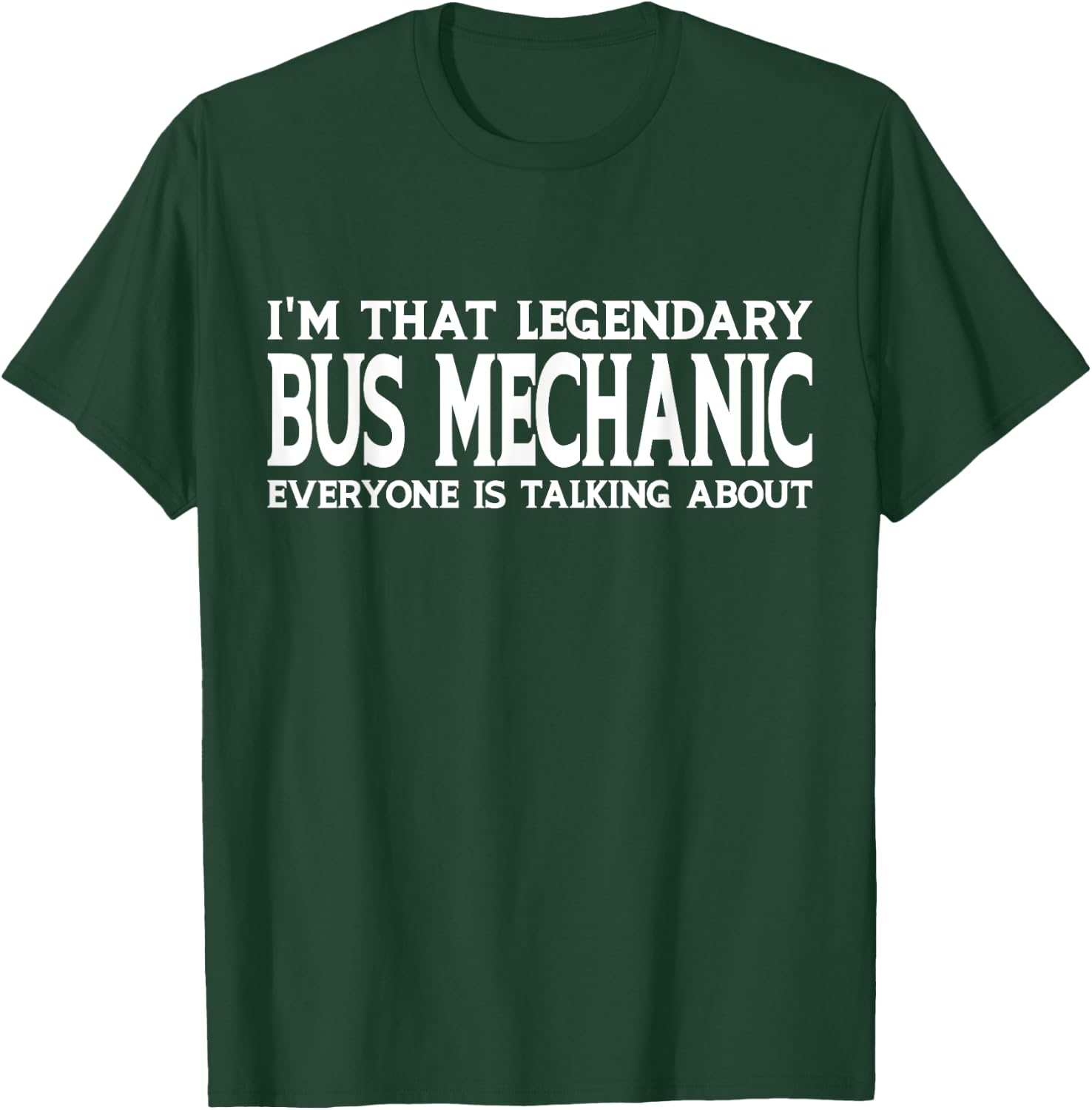 Bus Mechanic Job Title Employee Funny Worker Bus Mechanic T-Shirt - T-Shirt | Forest