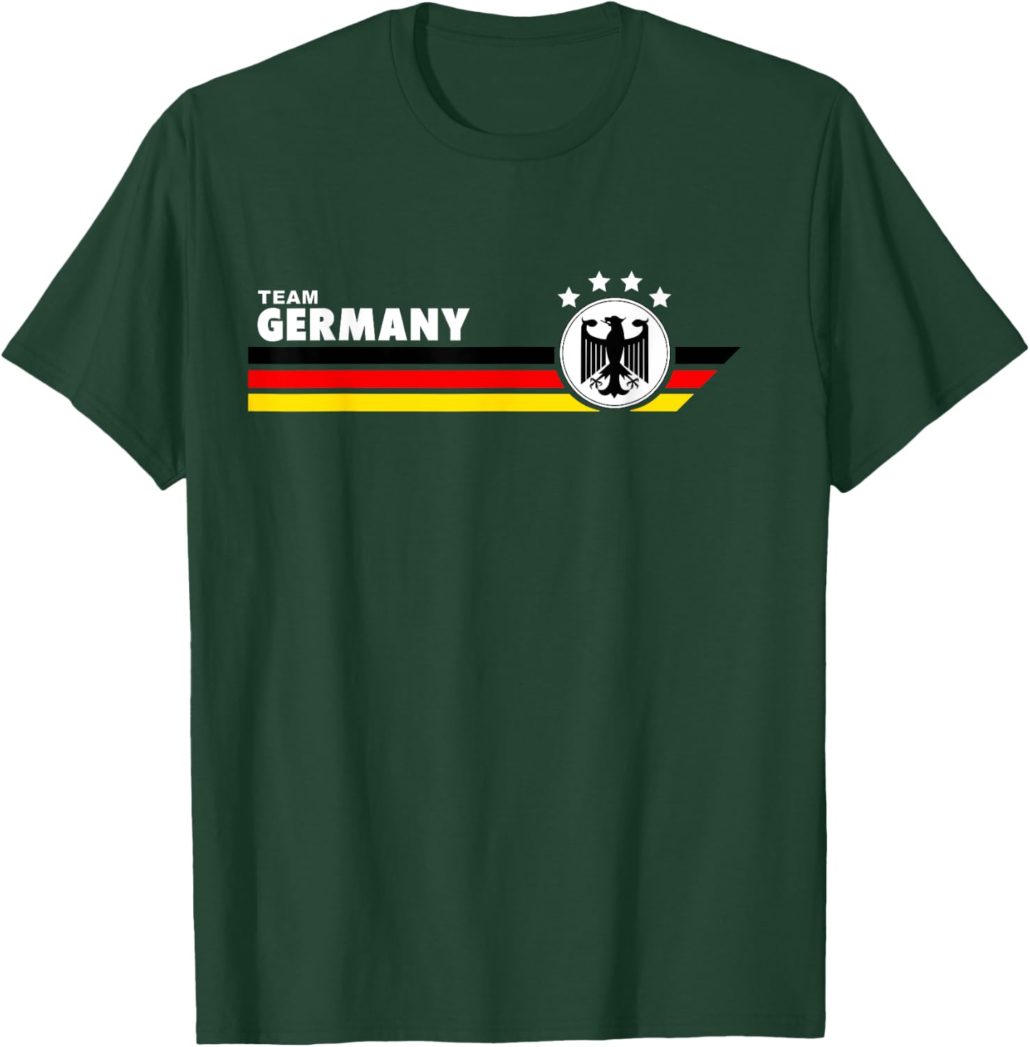 Germany Football Fan Team Jersey German Eagle Flag T-Shirt - T-Shirt | Forest