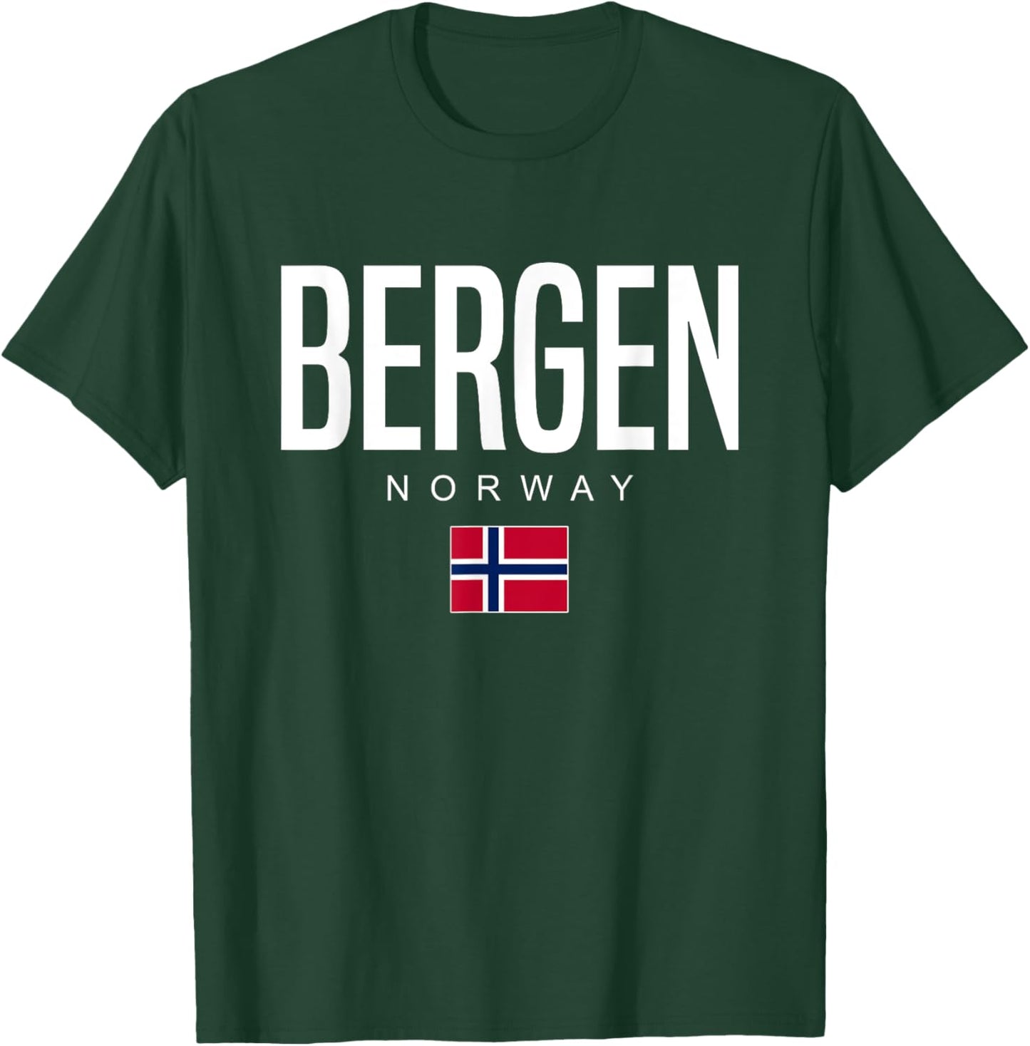 Bergen Norway T-Shirt - T-Shirt | Forest