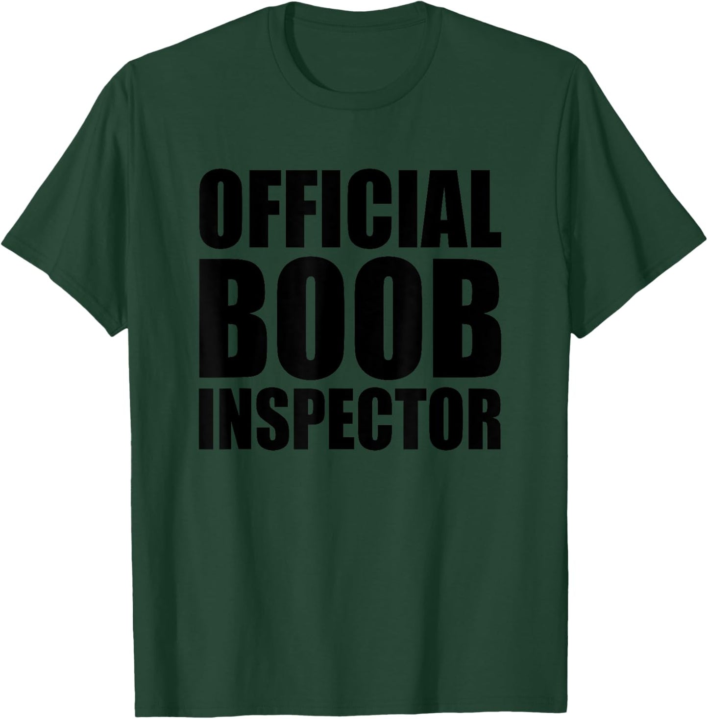 Official Boob Inspector Last Minute Halloween Costume Party T-Shirt - T-Shirt | Forest