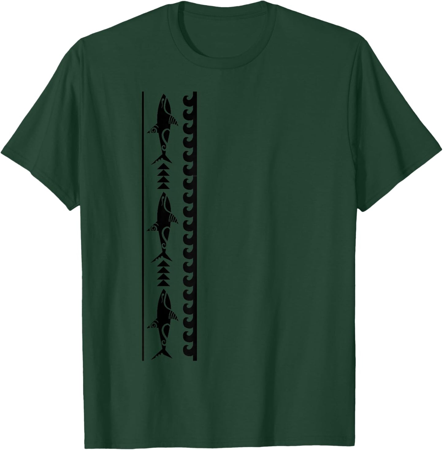 Shark Pattern New Zealand Symbol Haka Culture Maori Tribal T-Shirt - T-Shirt | Forest