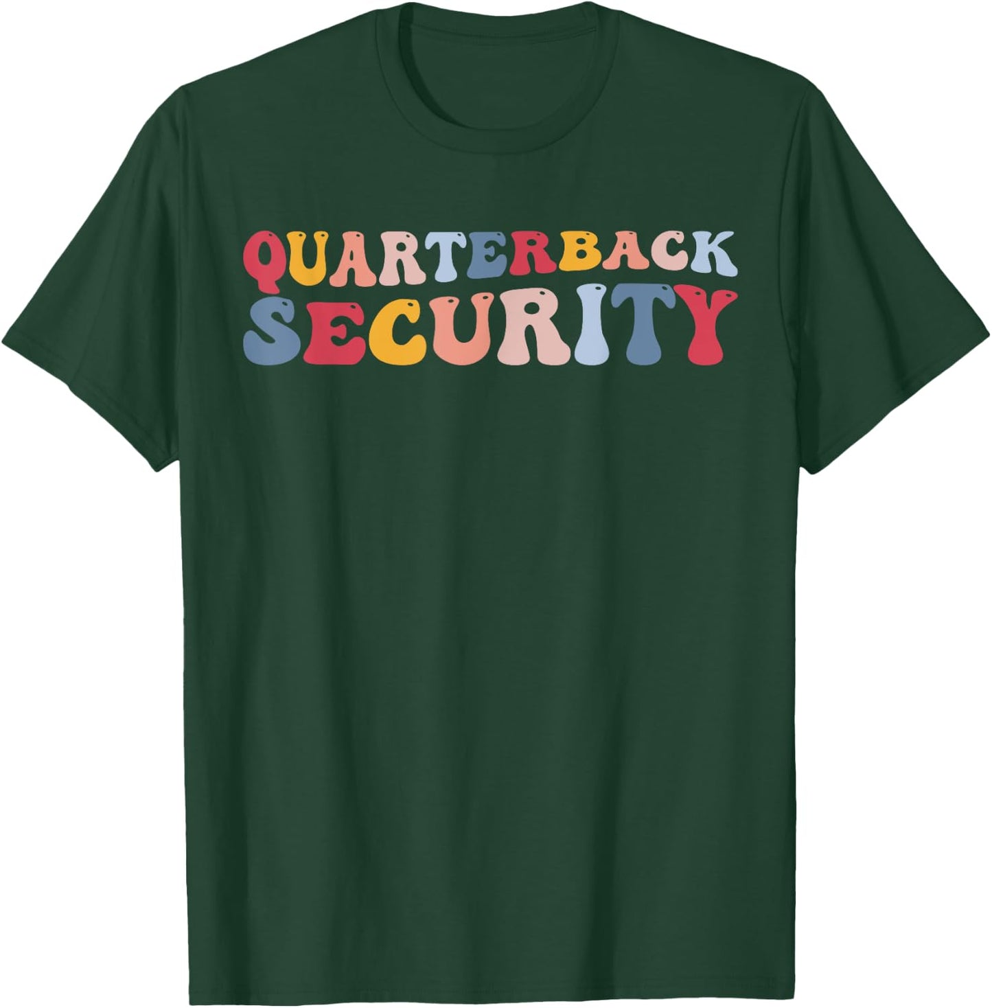 Quarterback Security Offensive Lineman Football T-Shirt - T-Shirt | Forest
