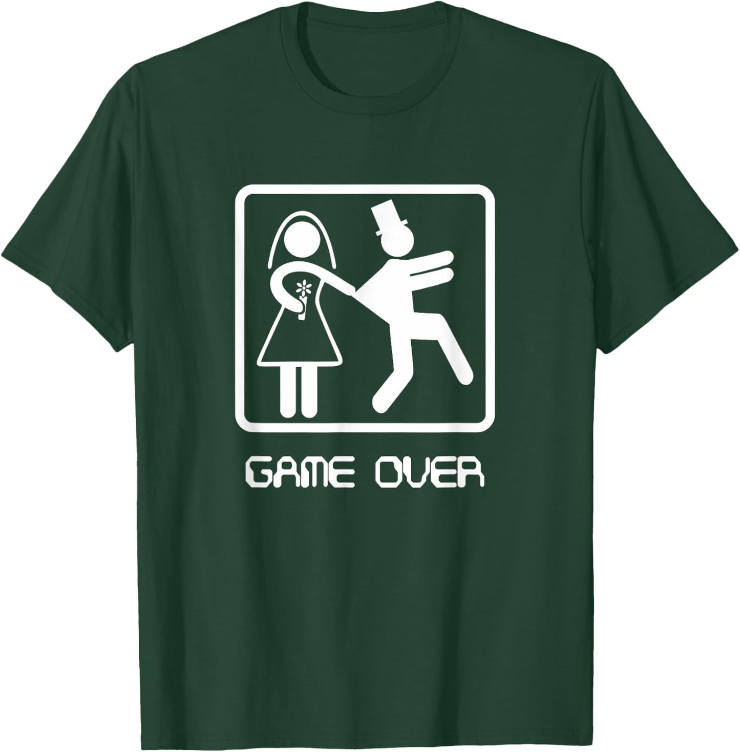 Game Over Stag Party - Wedding Groom Tea T-Shirt - T-Shirt | Forest