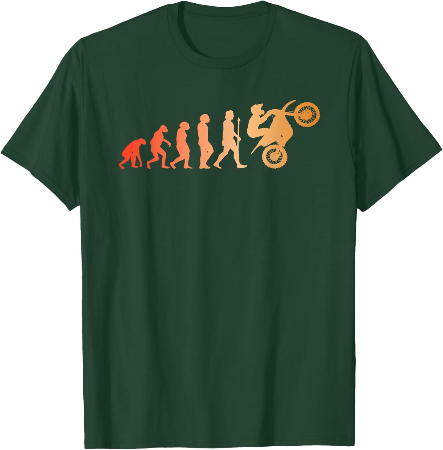 Motorcycle Rider Two Wheel Machine Motorcyclist T-Shirt - T-Shirt | Forest