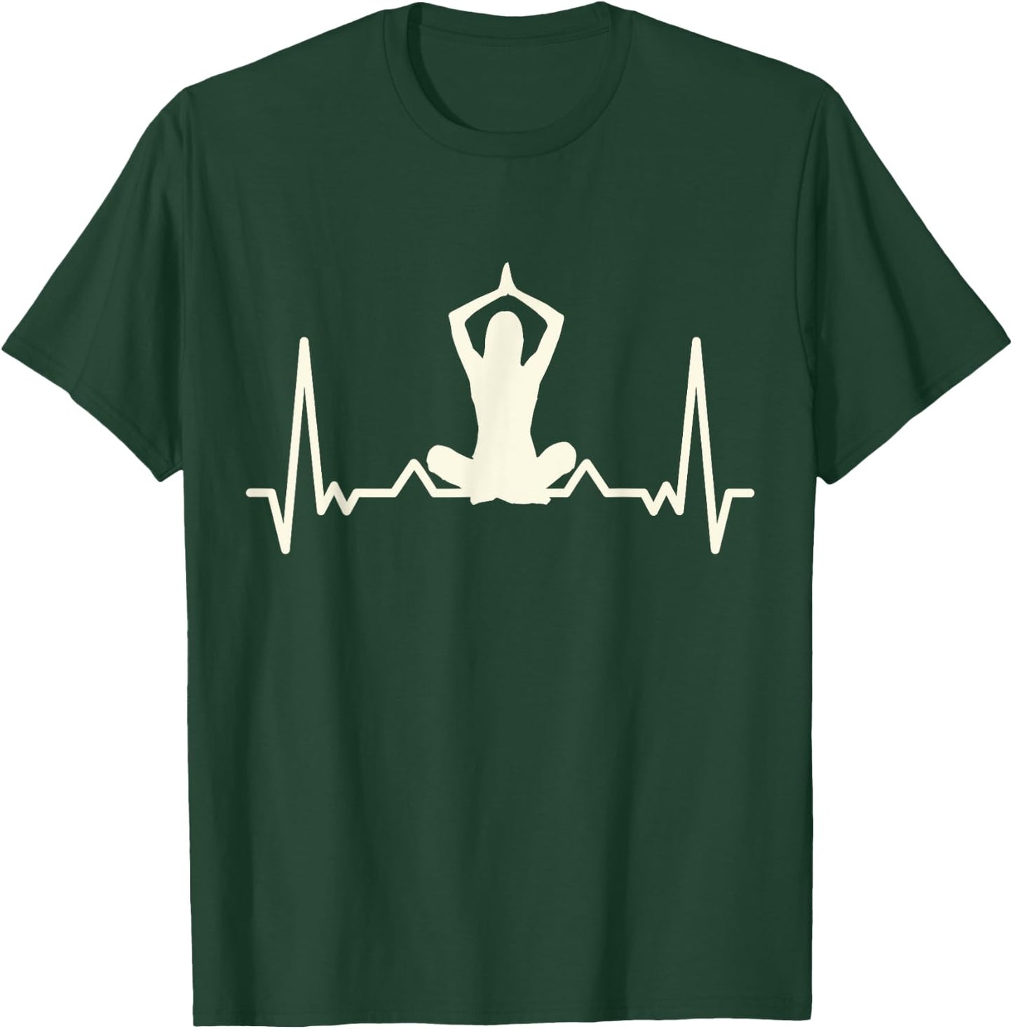 Yogi - I Love Yoga Heartbeat - Yoga T-Shirt - T-Shirt | Forest