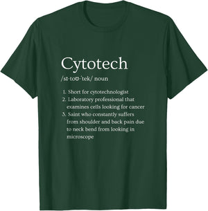 Cytotechnologist Funny Dictionary Definition Cytotech T-Shirt - T-Shirt | Forest