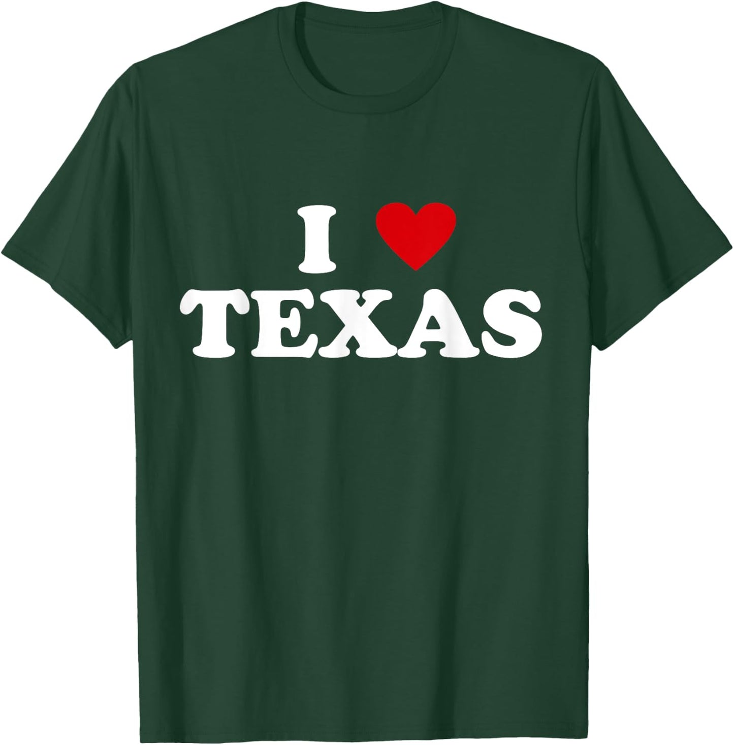 USA I Heart State - I Love Texas T-Shirt - T-Shirt | Forest
