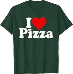 I Love Heart Pizza Za T-Shirt - T-Shirt | Forest