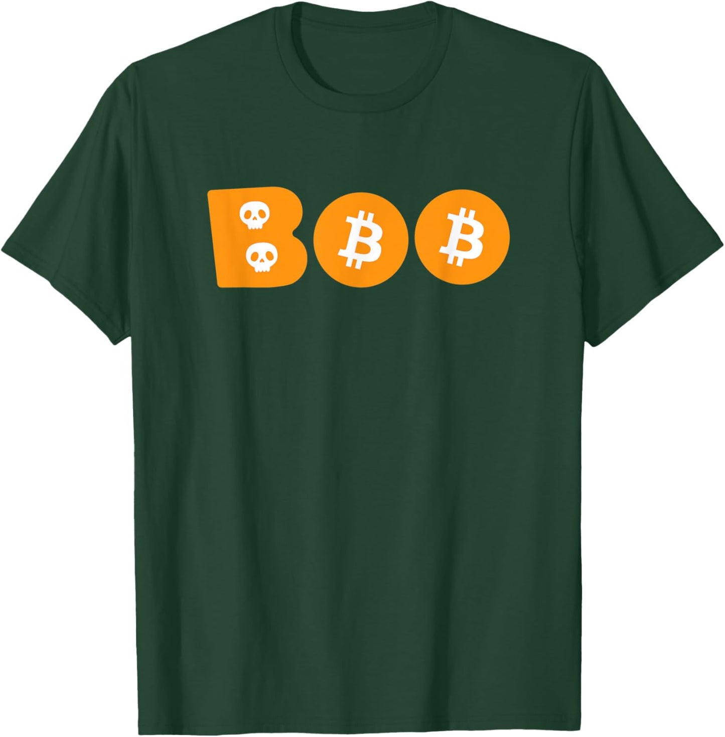 BOO Bitcoin Crypto Halloween Cryptocurrency Spooky BTC T-Shirt - T-Shirt | Forest
