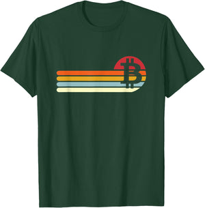 Vintage Retro Bitcoin T-Shirt - T-Shirt | Forest