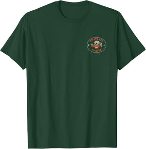 Siesta Key Florida FL Vintage Surf Beach Front & Back Men Women T-Shirt - T-Shirt | Forest