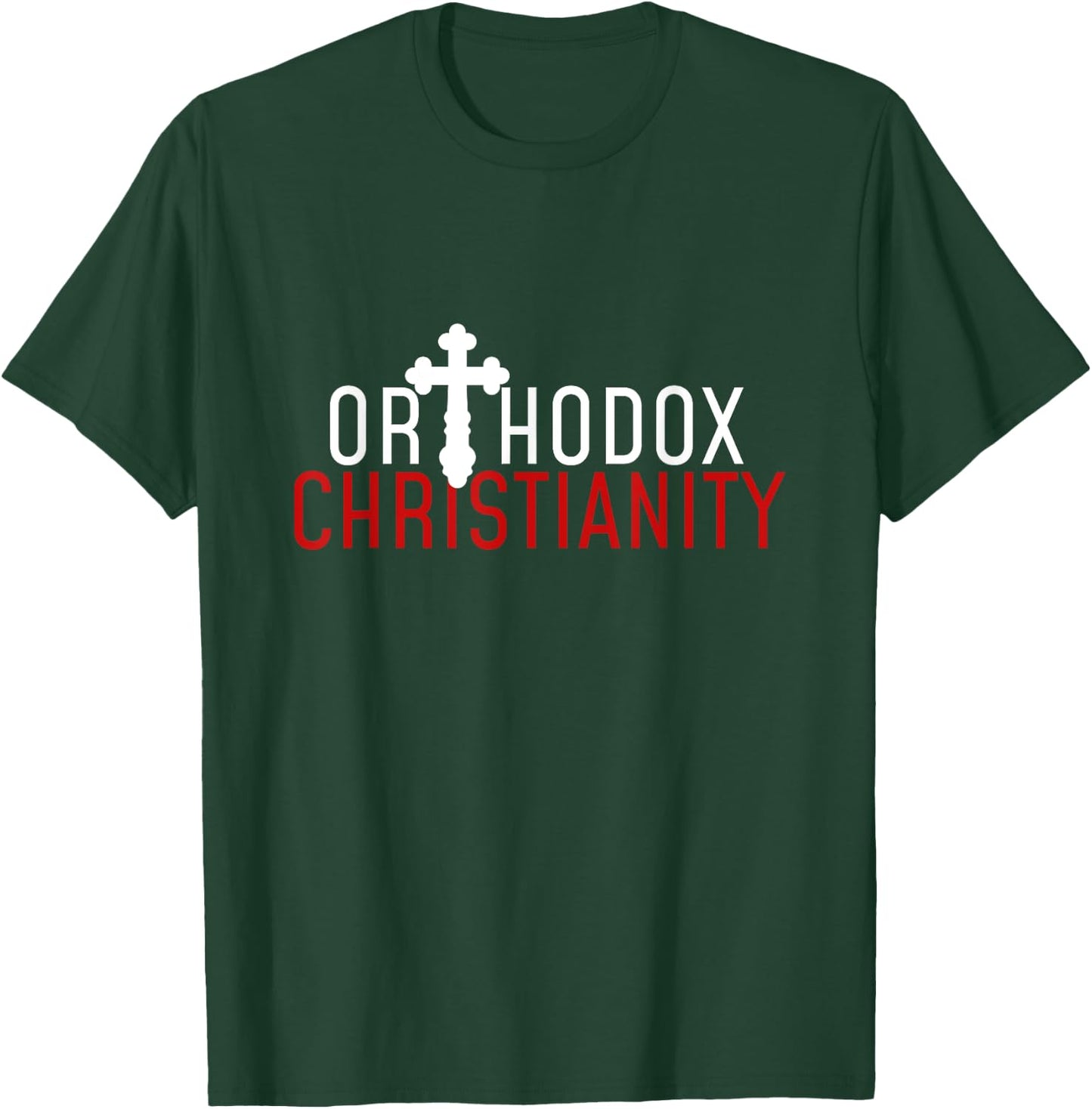 Christian Faith Church Pantocrator Orthodox Christianity Jesus Christ Adults Christmas Shoppers T-Shirt - T-Shirt | Forest
