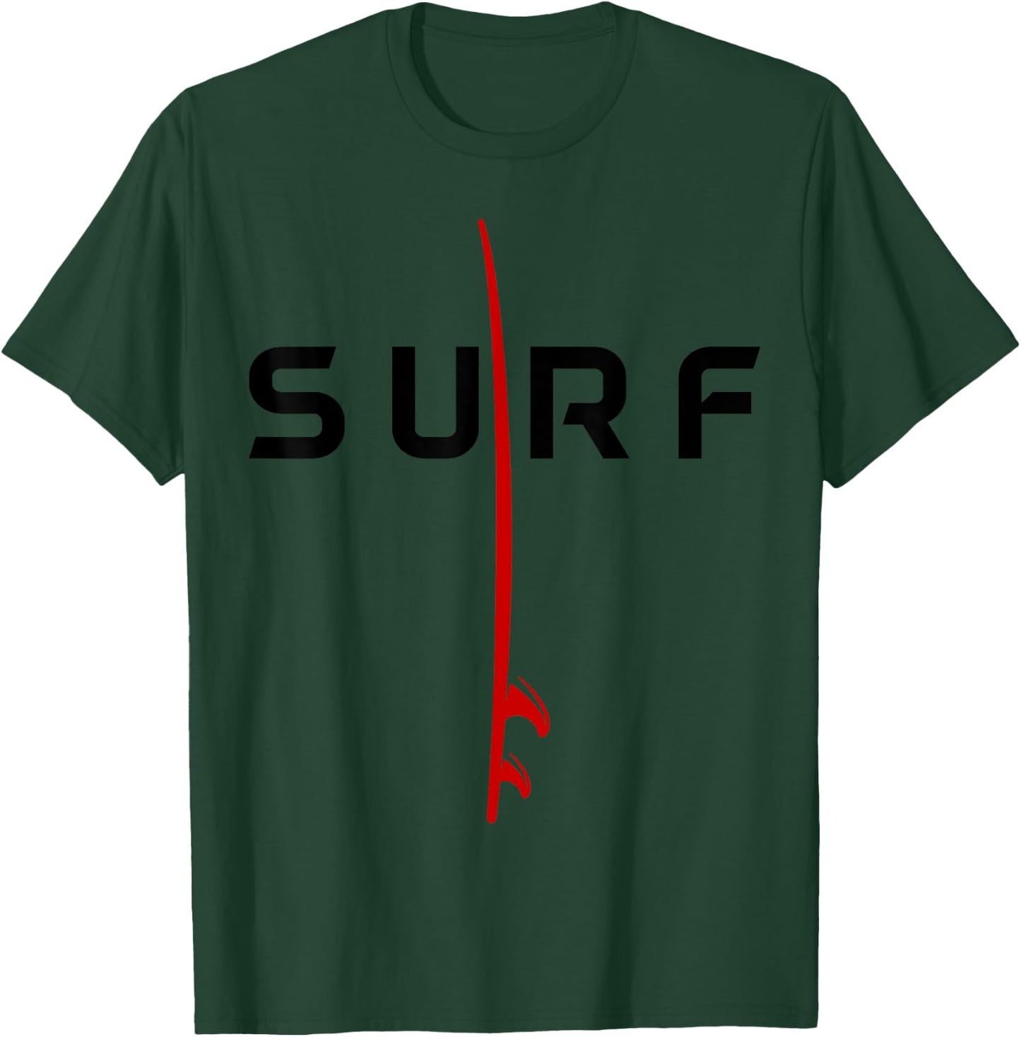 Surf Board Surfing Beach Vintage Retro Surfer Women Kids T-Shirt - T-Shirt | Forest