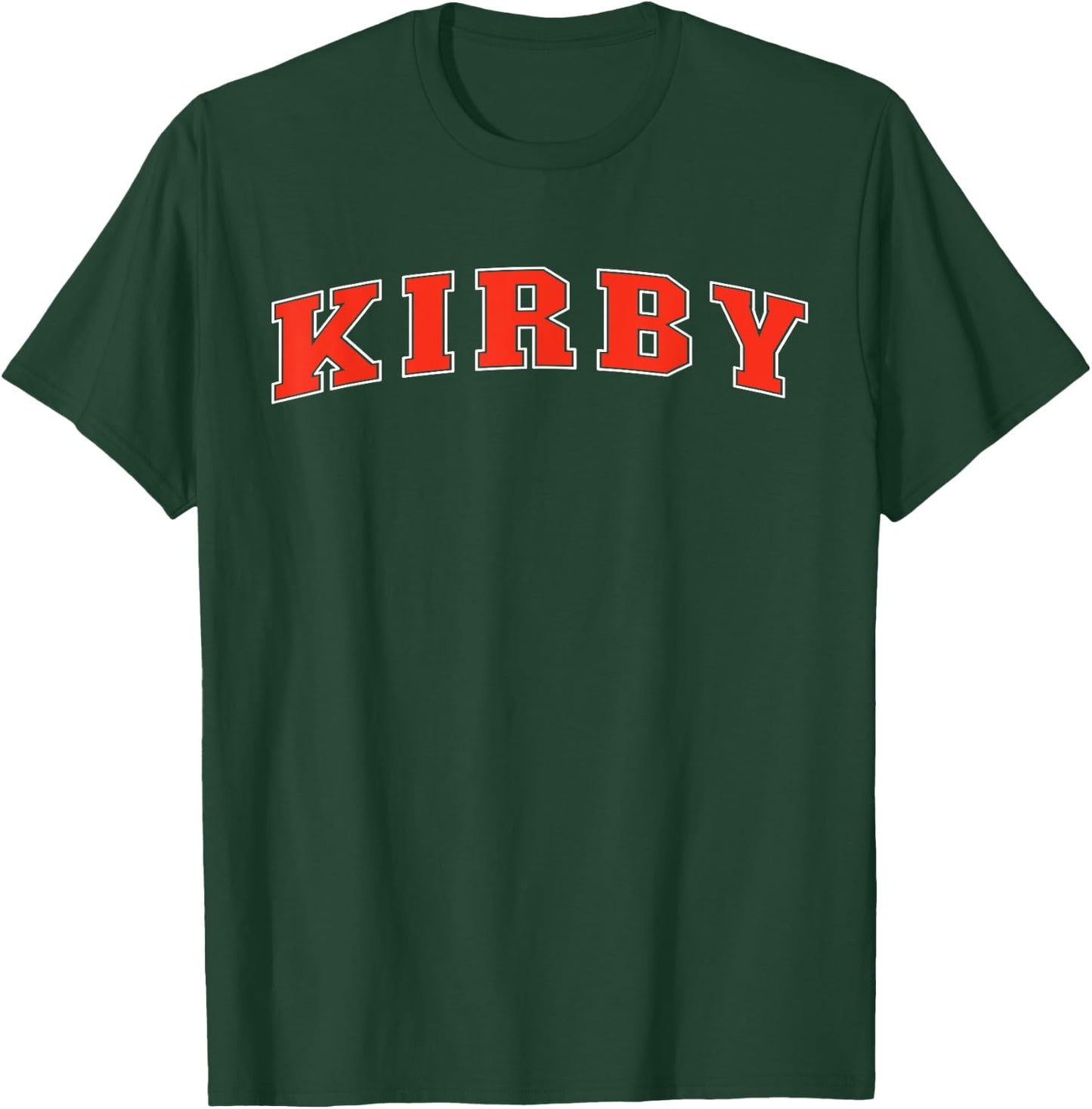 Kirby Texas TX College Style Red Text Kirby T-Shirt - T-Shirt | Forest