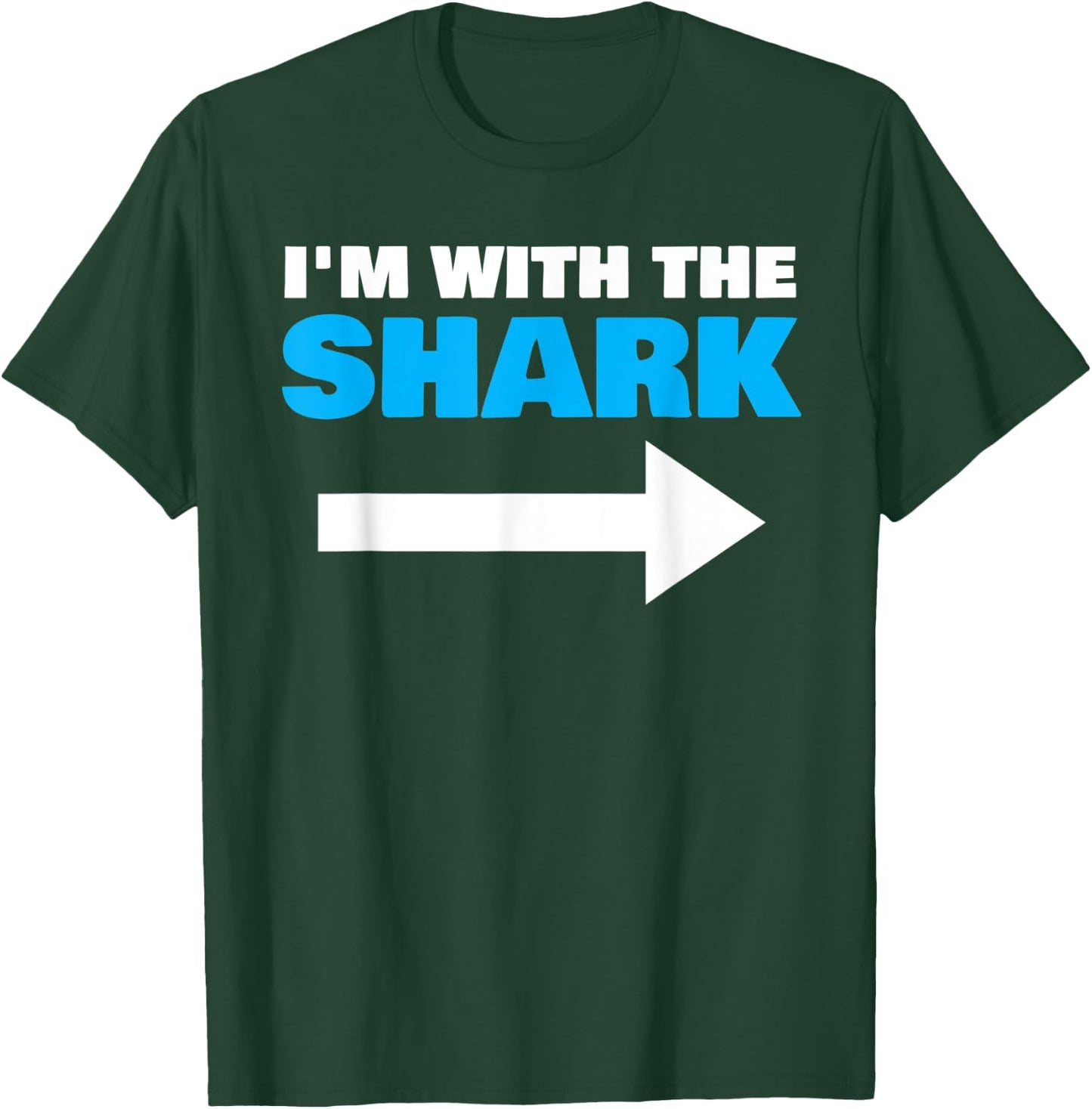 I'm With The Shark Fun Matching Halloween Couple Costume T-Shirt - T-Shirt | Forest