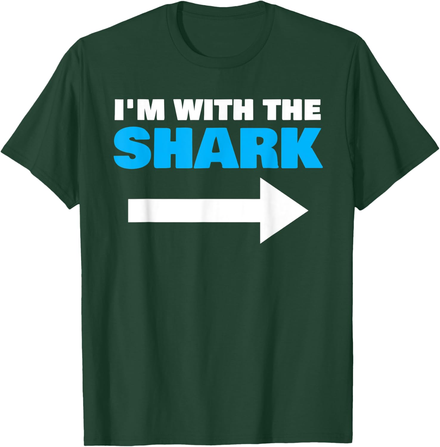 I'm With The Shark Fun Matching Halloween Couple Costume T-Shirt - T-Shirt | Forest