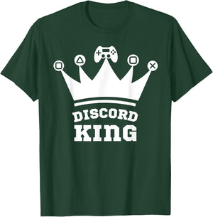 Model Gone Rogue Designs Discord King Gamer T-Shirt - T-Shirt | Forest
