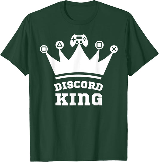 Model Gone Rogue Designs Discord King Gamer T-Shirt - T-Shirt | Forest