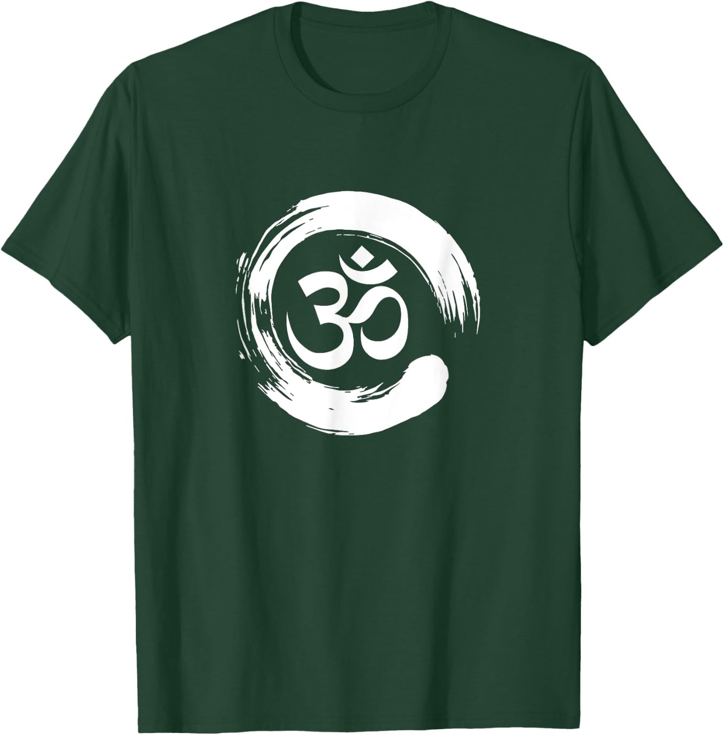 Om Yoga Ohm Hindu Meditation Zen Enzo Circle Spiritual Peace T-Shirt - T-Shirt | Forest