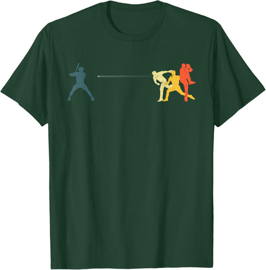 Cool Baseball Art Women Baseball Player Sport Lovers T-Shirt - T-Shirt | Forest