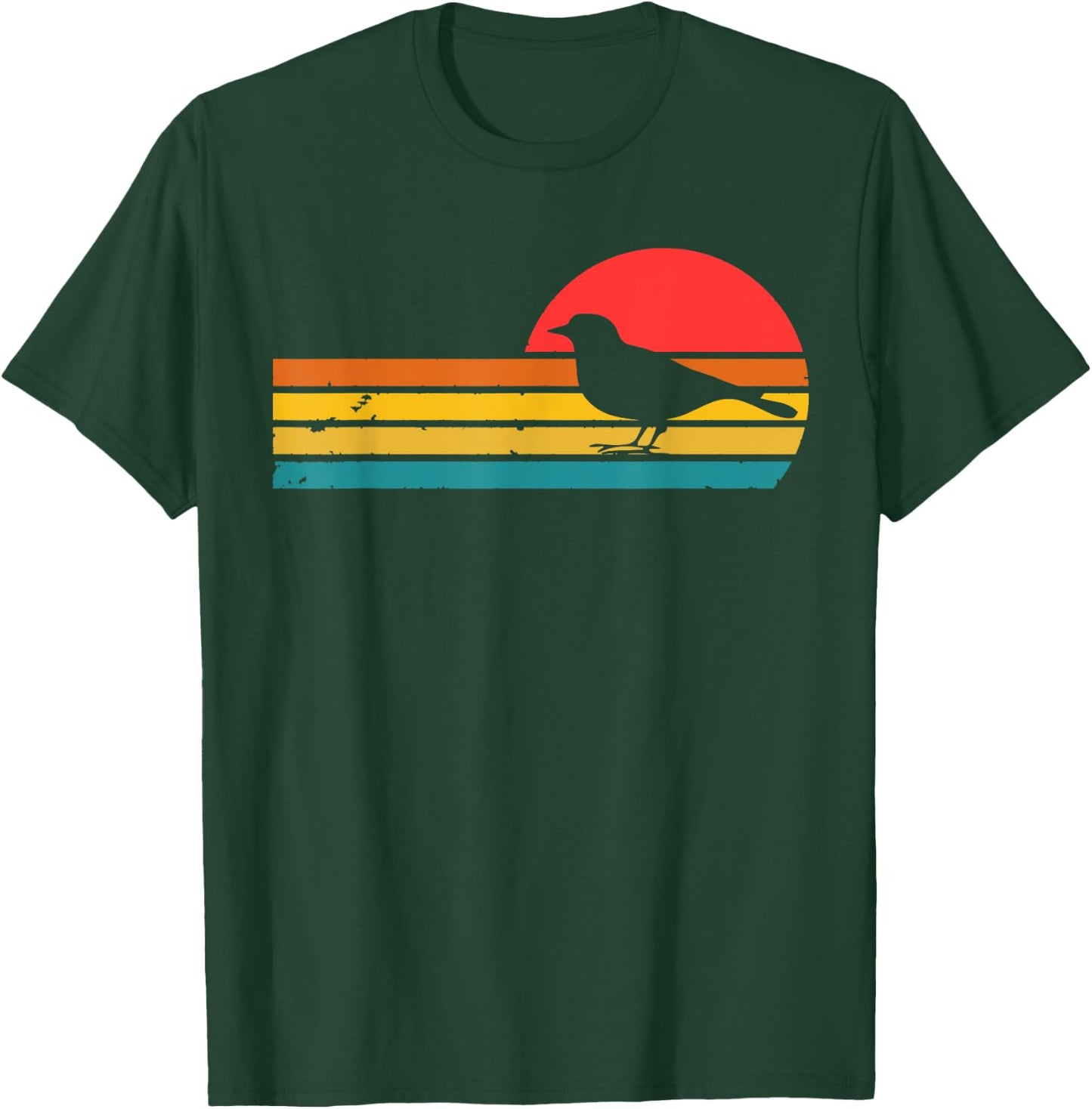 Killdeer Bird Birding Vintage Retro Killdeer Bird T-Shirt - T-Shirt | Forest