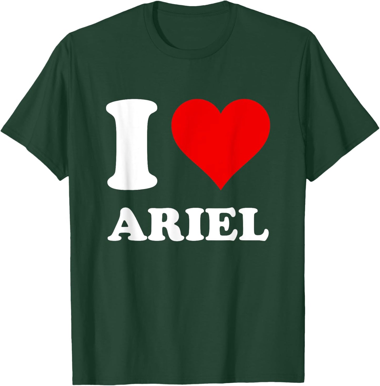 Red Heart I Love Ariel T-Shirt - T-Shirt | Forest