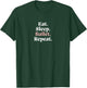 Funny EAT SLEEP BALLET REPEAT Ballerina Dance Dancer Graphic T-Shirt - T-Shirt | Forest