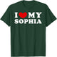 I Love My Sophia, I Heart My Sophia T-Shirt - T-Shirt | Forest