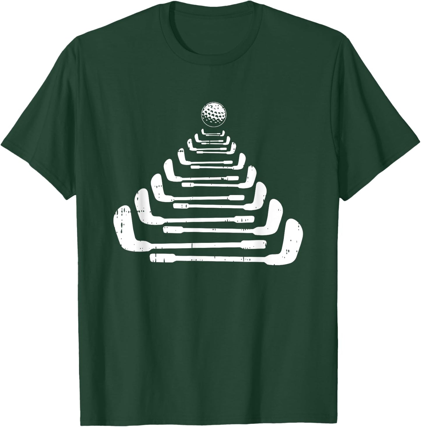 Golf Christmas Tree Pajama Cool X-Mas Golfing Golfer T-Shirt - T-Shirt | Forest
