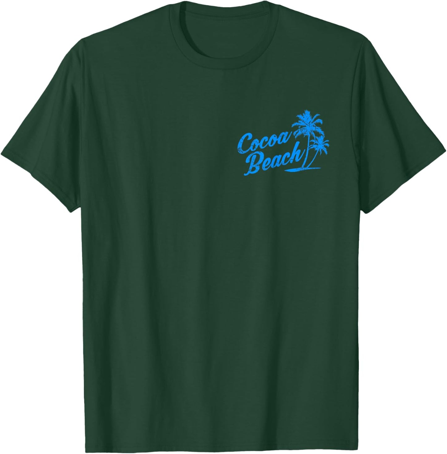 Cocoa Beach Florida Vintage Retro Distressed Design Souvenir Women Girls Kids T-Shirt - T-Shirt | Forest
