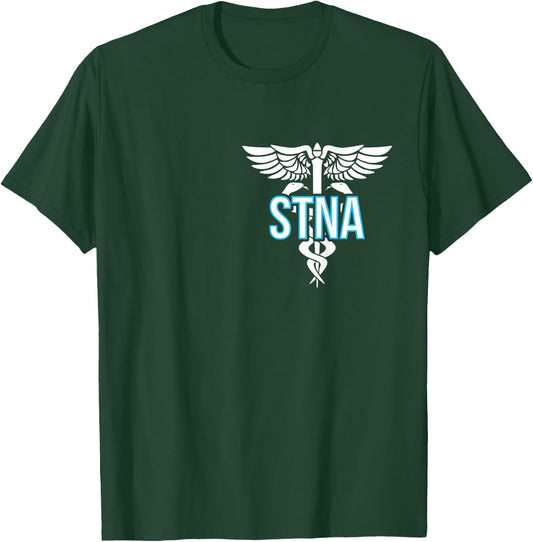 STNA Caduceus State Tested Nursing Assistant STNA Nurse T-Shirt - T-Shirt | Forest