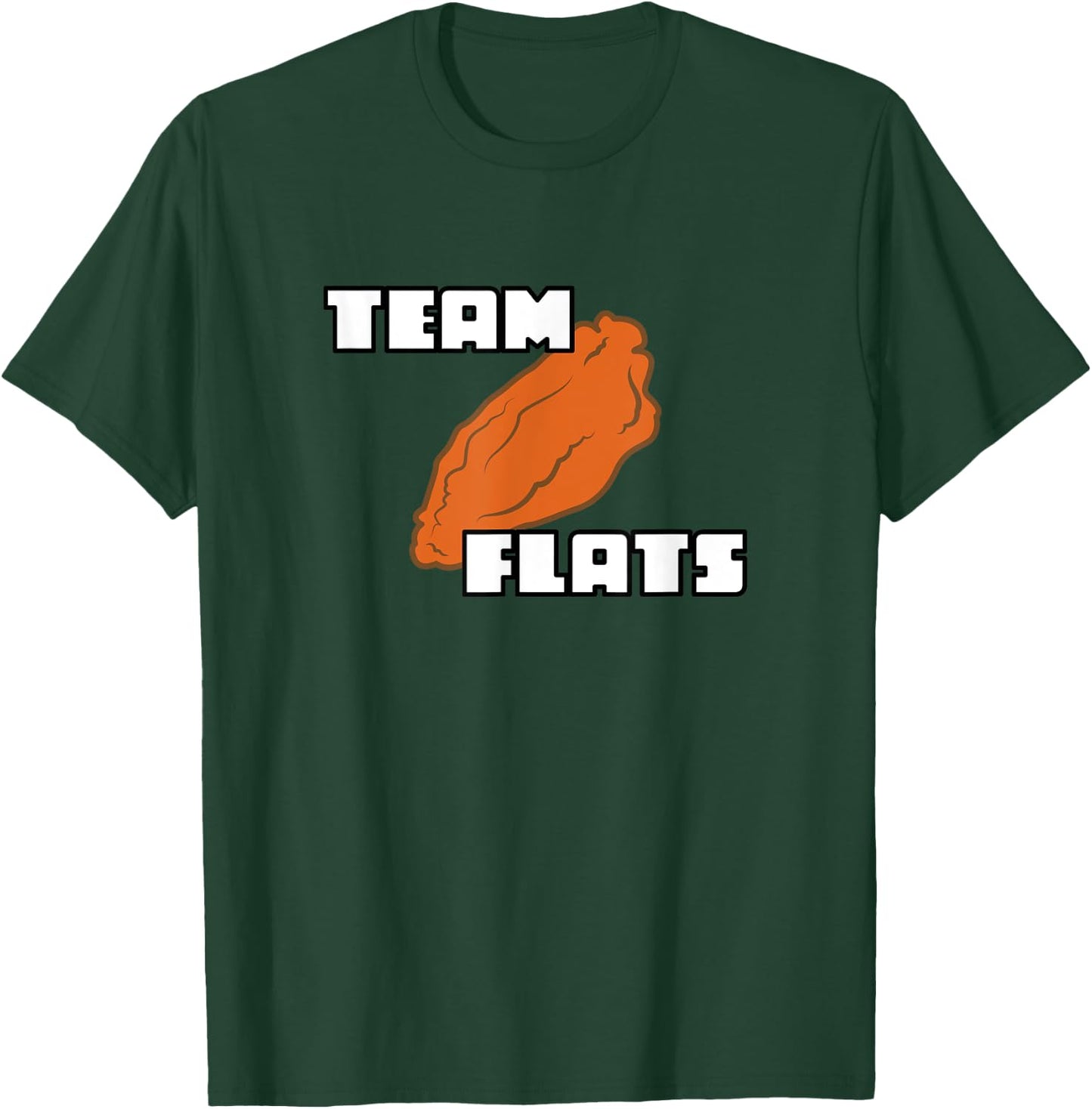 Buffalo Chicken Wing Team Flats and Drums T-Shirt - T-Shirt | Forest