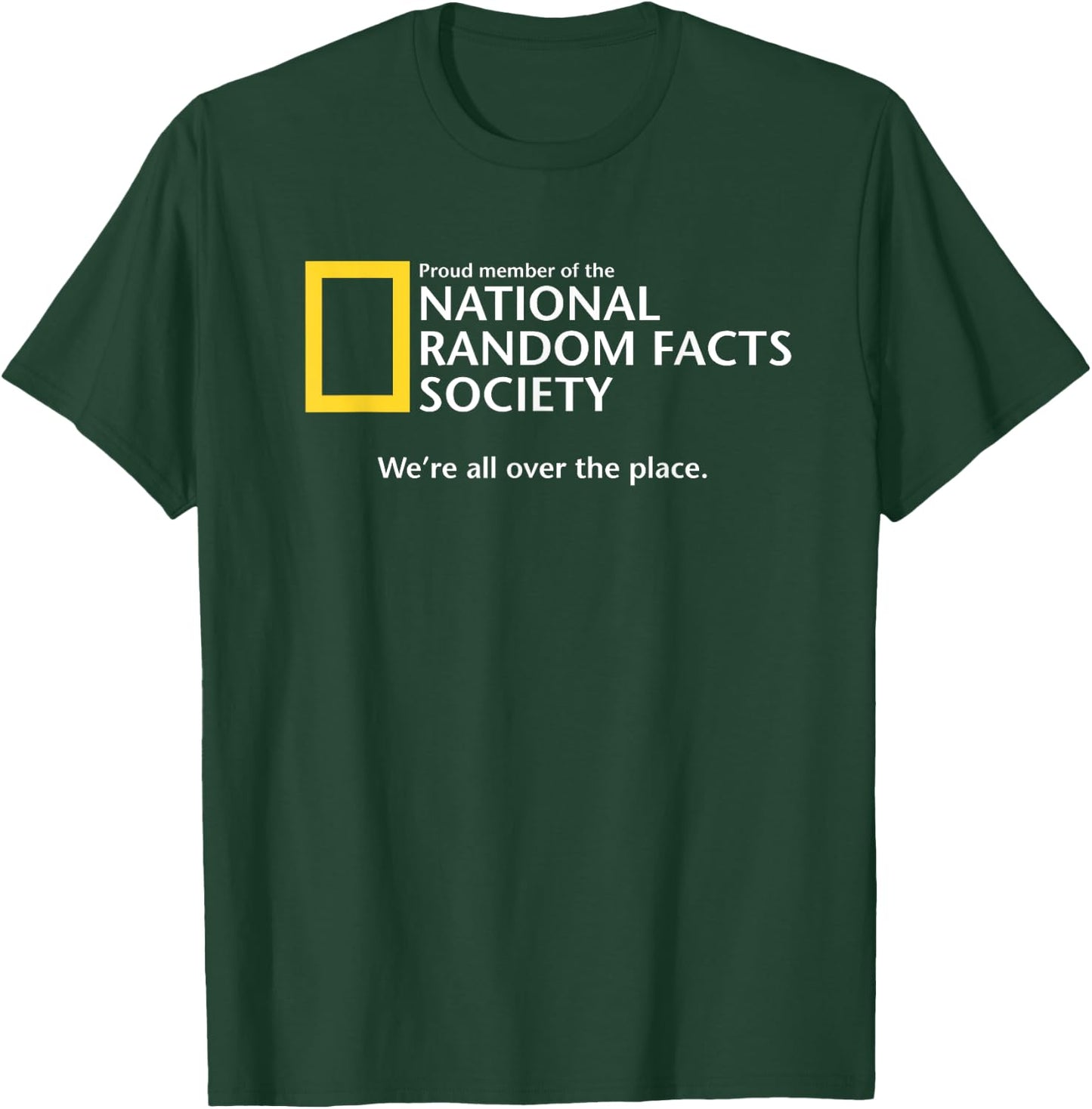 Funny National Random Facts Society for Odd Memory People T-Shirt - T-Shirt | Forest