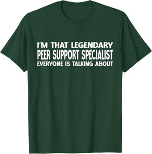 Peer Support Specialist Job Title Peer Support Specialist T-Shirt - T-Shirt | Forest