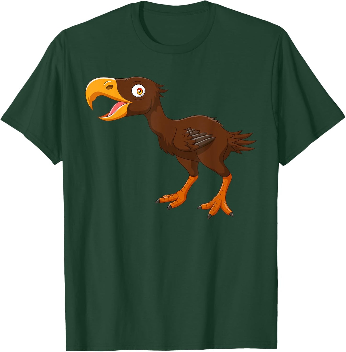 Cute Cartoon Prehistoric Animals Terror Bird For Kids Funny T-Shirt - T-Shirt | Forest