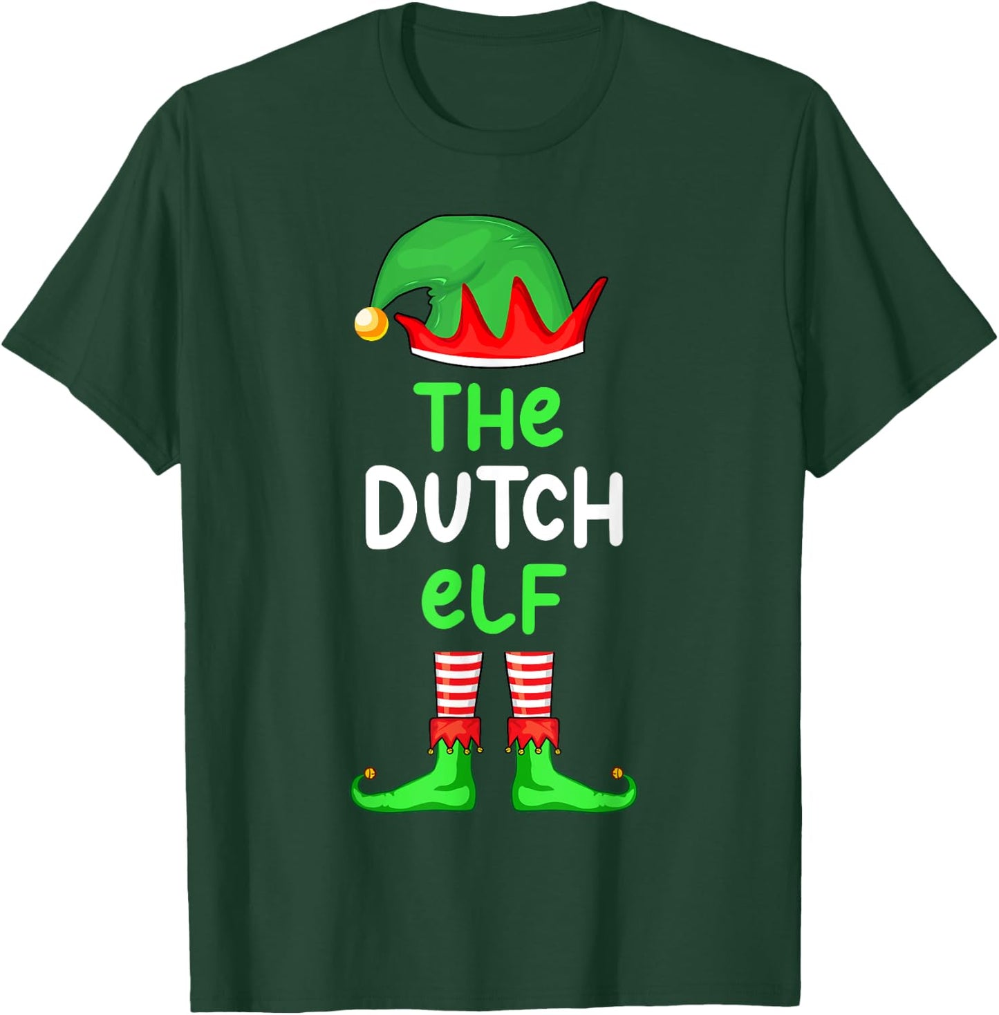 I'm The Dutch Elf Netherlands Christmas Funny Pajama T-Shirt - T-Shirt | Forest