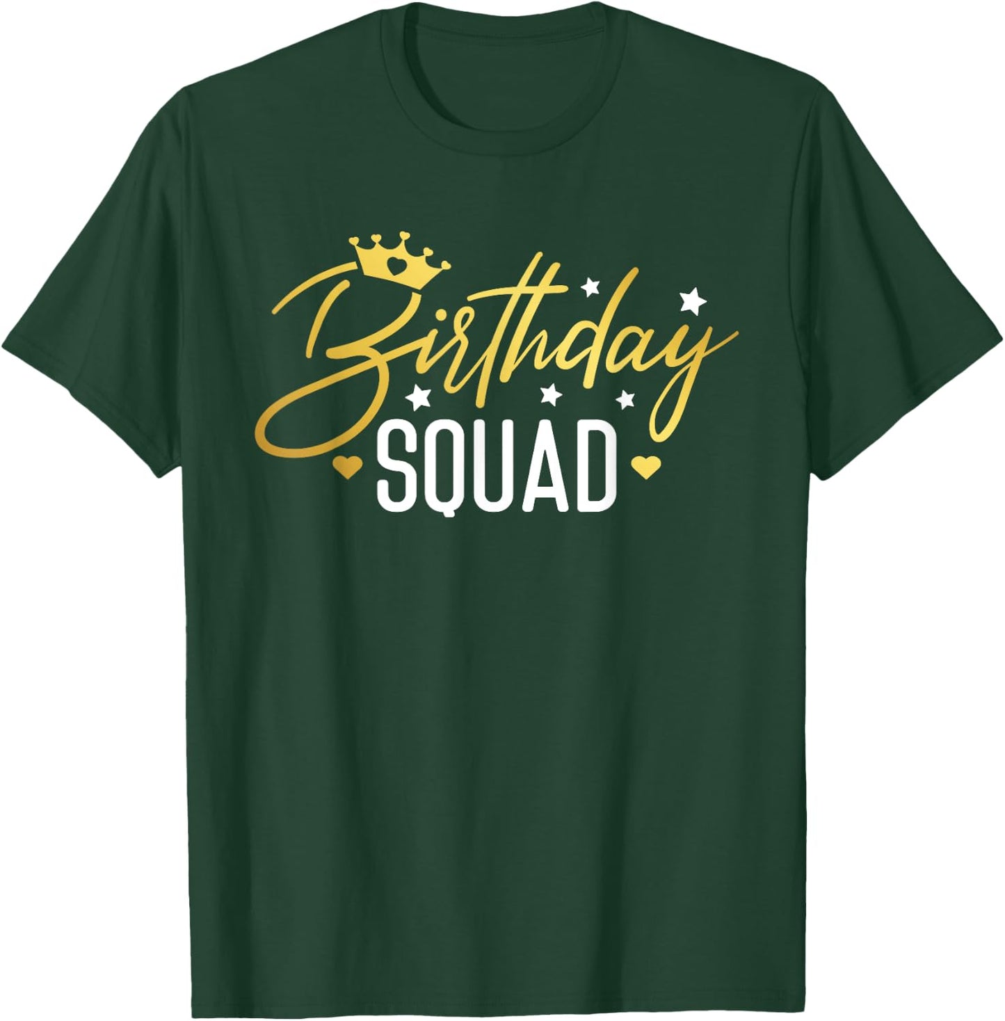 Birthday Squad Funny Birthday Party Team Men Women Kids Crew T-Shirt - T-Shirt | Forest