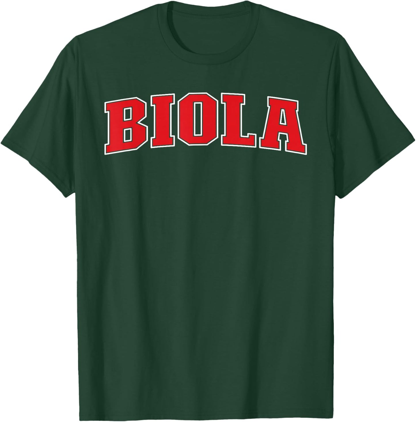 Biola California Souvenir Trip College Style Red Text T-Shirt - T-Shirt | Forest