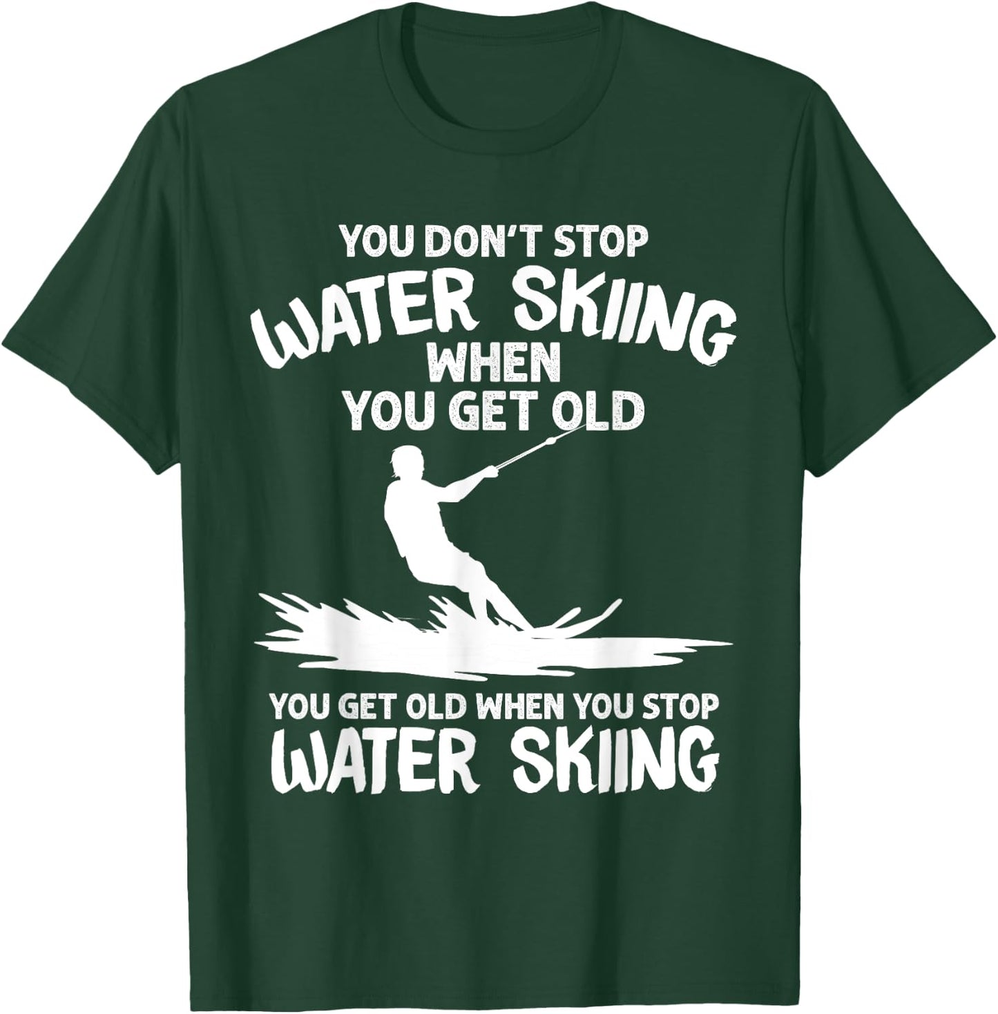 Funny Water Skiing Designs Women Water Skier Athlete T-Shirt - T-Shirt | Forest