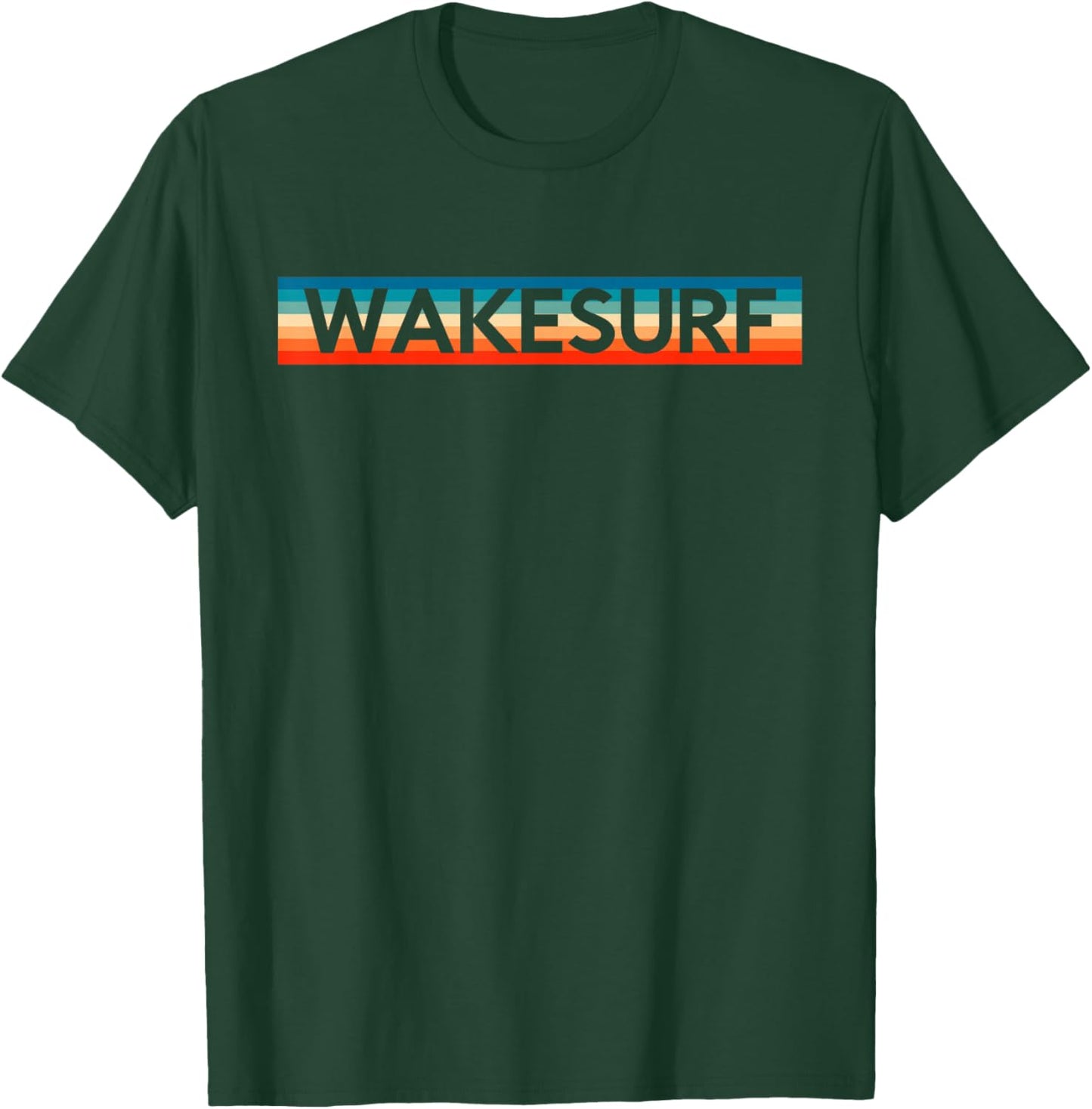 Retro Wakesurf Wakeboard Wakeboarding Surfing Wakeboarder T-Shirt - T-Shirt | Forest