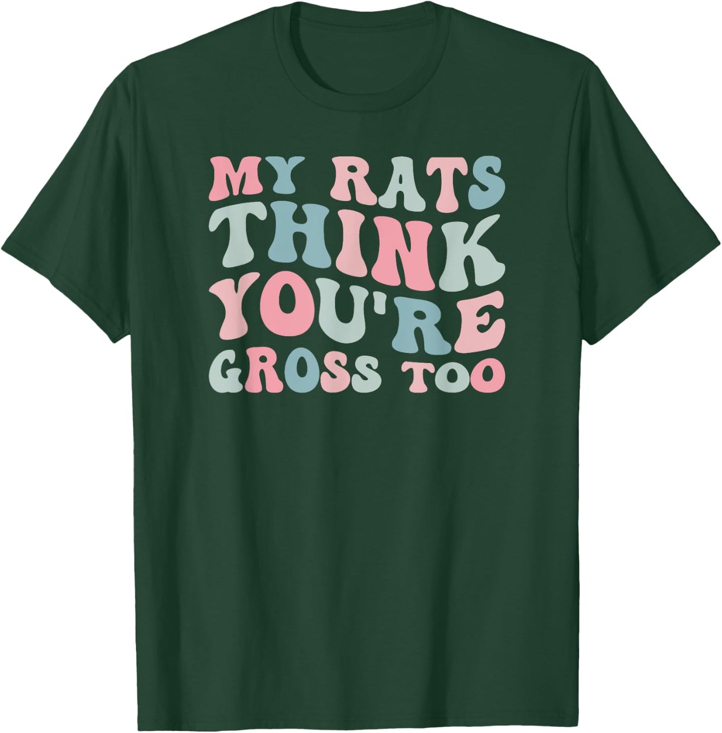 Groovy Rat Mom For Rat Lover Women's Black Rat-Themed T-Shirt - T-Shirt | Forest