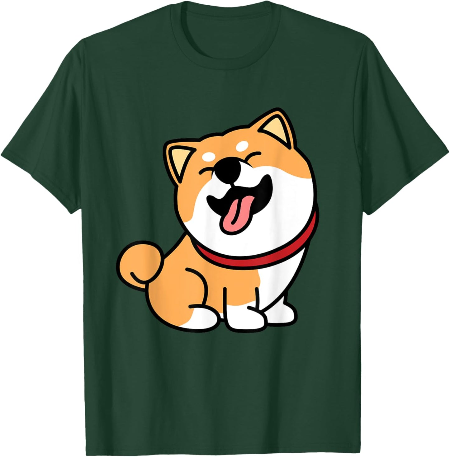 Cute Shiba Inu Dog Lover Men Women Girls Kids T-Shirt - T-Shirt | Forest